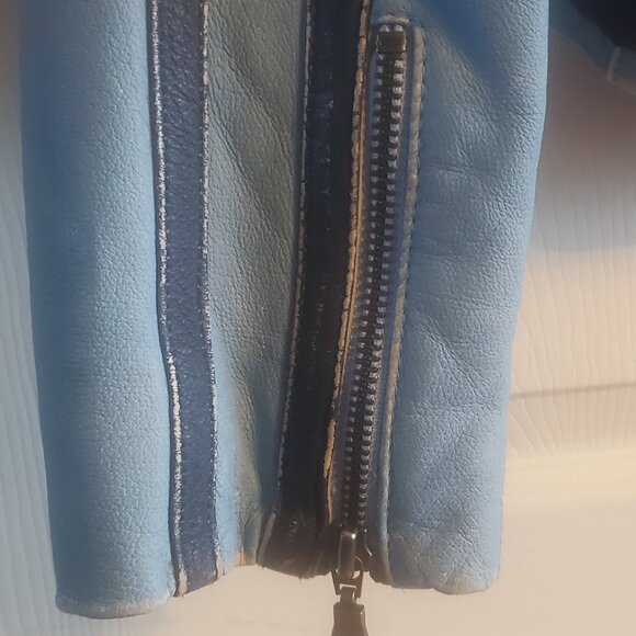 Distressed Leather Jacket - Picture 3 of 3